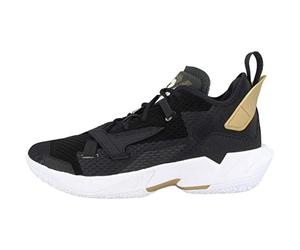 Nike Jordan Why Not Zer0.4, Zapatillas de básquetbol Hombre, Negro Black White Mtlc Gold, 44 EU