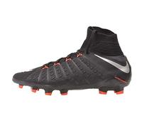 Nike Jr. Hypervenom Phantom 3 Dynamic Fit FG, Zapatillas de Fútbol Unisex Niños, Negro (Black/Metallic Silver-Black-an), 38 EU