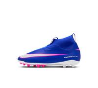 Nike Jr. Mercurial Superfly 10 Academy Botas de fútbol de perfil alto para césped artificial - Niño/a y niño/a pequeño/a - Azul 34
