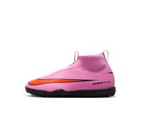 Nike - Bota de fútbol Air Zoom Mercurial Superfly 10 Academy Turf Niño, Unisex, Magic Flamingo-Black-Total Crimson, 3Y