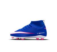 Nike Bota de fútbol Zoom Mercurial Superfly 10 Club FG/MG Niño Unisex Racer Azul-Blanco 3,5Y