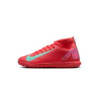 Nike Jr. Mercurial Superfly 10 Club Botas de fútbol de perfil alto para moqueta - Turf - Niño/a y niño/a pequeño/a - Rojo 35.5