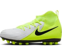 Nike Jr. Phantom Luna 2 Academy AG High-Top-fußballschuh Jüngere/Ältere Kinder, Zapatillas de fútbol, Metallic Silver Black Volt, 33 EU