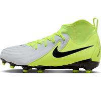 Nike Jr. Phantom Luna 2 Academy MG Botas de fútbol para niños más jóvenes/Mayores, Color Plateado Metalizado/Negro voltio, Talla 38 EU, Metallic Silver Black Volt, 38 EU