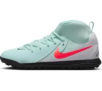 NIKE Jr. Phantom Luna 2 Club, Sneaker, Mint Atomic Red Off Noir, 35 EU