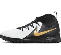 NIKE Jr Phantom Luna II Academy TF, Zapatos de fútbol, Blanco Negro Mtlc Gold Coin, 33 EU