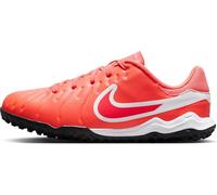 Nike Jr. Tiempo Legend 10 Academy Botas de fútbol de Perfil bajo para moqueta-Turf niño/a pequeño/a, Soccer Shoe, Hot Lava/White, 36 EU