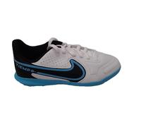 NIKE Jr. Tiempo Legend 9 Club TF, Sneaker, White Black Baltic Blue Pink Blast, 35.5 EU