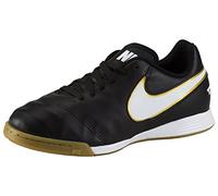 NIKE JR Tiempo Legend Vi IC Botas de fútbol, Niños, Negro/Blanco/Dorado, 28
