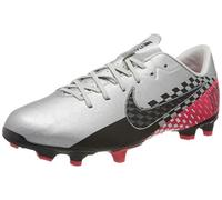 NIKE JR Vapor 13 Academy NJR FG/MG Botas de fútbol, Unisex niños, Multicolor (Chrome/Black/Red Orbit/Platinum Tint 6), 29.5 EU (11.5 Infantil UK)
