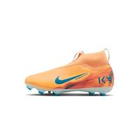 Nike Jr Zm Superfly 10 Acad Km Fgmg, Zapatillas de fútbol, Melon Tint Neo Turq Igloo, 34 EU