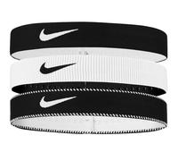 Nike Juego de 3 diademas para hombre Flex Classic Wide Headbands para correr, fitness, entrenamiento, deporte, anchas, negras, talla única, color negro, talla única