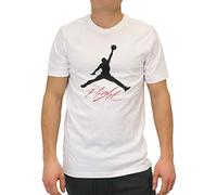 Nike Jumpman Flight HBR tee Camiseta de Manga Corta, Hombre, Blanco (White/Black), M
