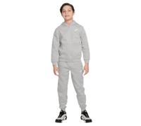 Nike K NSW Club FLC FZ Tracksuit, DK Grey Heather/White, Small Unisex