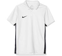 Nike Kids' Dry Academy18 Football Polo Shirt, Unisex niños, Blanco (Black/White/100), M