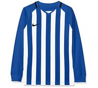 NIKE Kids' Striped Division Iii Football, Camiseta De Manga Larga Unisex Niños, Royal Blue/white/black/(black), M