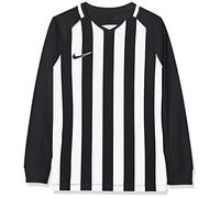 NIKE Kids' Striped Division Iii Football Jersey, Camiseta De Manga Larga Unisex Niños, Black/white/white/(black), L