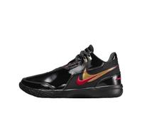 Nike Lebron NXXT Gen AMPD - Tenis de baloncesto para hombre, Negro/Rojo Universitario/Dorado Metálico, 41 EU