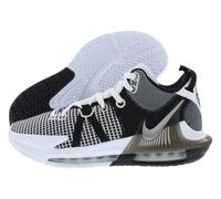 NIKE Lebron Witness VII Hombre Basketball Trainers DM1123 Sneakers Zapatos (UK 9.5 US 10.5 EU 44.5, White Metallic Silver Black 100)