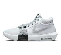 Nike Lebron Witness VIII, Tres Cuartos de Alto Hombre, White/Black-Lt Smoke Grey, 44 EU