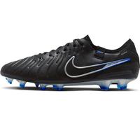 Nike Legend 10 Elite FG, Bajo Hombre, Black/Chrome-Hyper Royal, 44.5 EU