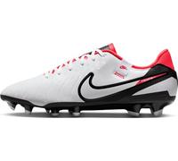 NIKE Legend 10, Zapatillas de fútbol Hombre, White Black Bright Crimson, 45.5 EU