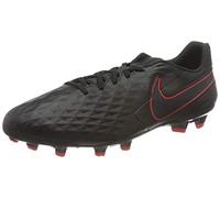 NIKE Legend 8 Academy FG/MG Zapatos de fútbol (IN) Black/Dk Smoke Grey-Chile Red 38.5