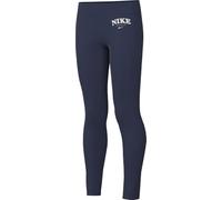 Nike Leggings De Cintura Alta para Niña Sportswear Favourites, Midnight Navy, FD0889-410, S