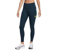 Nike Leggings Dri-Fit Fast 7/8 Sw para Mujer, Azul Oscuro, XS