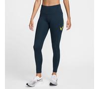 Nike Leggings Dri-Fit Fast 7/8 Sw para Mujer, Azul Oscuro, XS