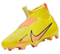 NIKE Little/Big Kids' Multi-Ground Soccer Cleats Jr. Zoom Mercurial Superfly 9 Academy FG/MG, Yellow Strike/Sunset Glow-Volt Ice, DJ5623-780, 35.5 EU