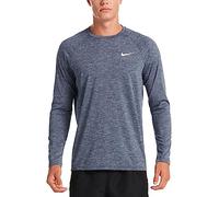 NIKE Long Sleeve Hydrogua Camiseta de Manga Larga, Hombre, Midnight Navy, XS