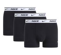 NIKE Lote de 3 bóxeres lisos Signature. Color Negro/Blanco
