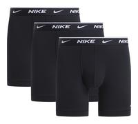NIKE Lote de 3 bóxers largos de algodón elástico Everyday. Color negro + negro + negro