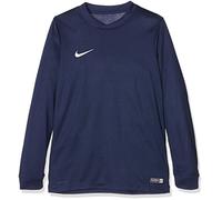Nike LS YTH Park Vi JSY Camiseta de Manga Larga para Niños, Azul (Midnight Navy/White), S