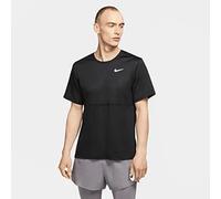 Nike M Nk Breathe Run Top SS T-Shirt, Hombre, Black/Black/(Reflective silv) (c/o.), 2XL