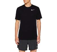 Nike M Nk DF Brthe Run Top SS T-Shirt, Hombre, Black/Black, XL