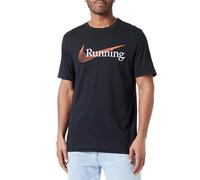 Nike M NK DF tee Heritage T-Shirt, Black, S para Hombre