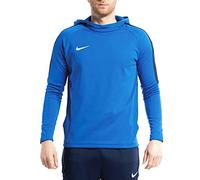 Nike M Nk Dry Acdmy18 Hoodie Po Sweatshirt, Hombre, Azul (Azul (Royal Blue/Obsidian), S