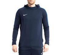 Nike M Nk Dry Acdmy18 Hoodie Po Sweatshirt, Hombre, Blu scuro (Obsidian/Royal Blue), L