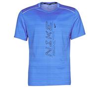 Nike M Nk Dry Miler SS Po Gx FF T-Shirt, Hombre, Pacific Blue/(Black), 2XL