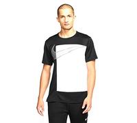 Nike M Nk Dry Superset SS Px GFX T-Shirt, Hombre, Black/White, XL