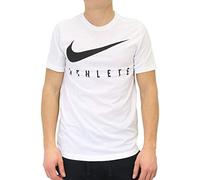 Nike M Nk Dry tee Db Athlete T-Shirt, Hombre, White/(Black), M-T
