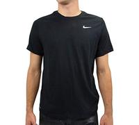 Nike M NK Dry tee Dfc Crew Solid T-Shirt, Hombre, Black/White, L