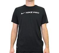 Nike M Nk Dry tee Pro T-Shirt, Hombre, Black, S