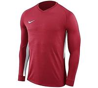 Nike M NK Dry Tiempo Prem JSY LS Long Sleeved t-Shirt, Hombre, University Red/University Red/White/White, 2XL