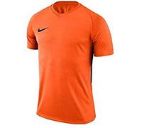 Nike M Nk Dry Tiempo Prem Jsy Ss - Camiseta De Manga Corta Hombre, Naranja (Safety Orange/Black), 2XL, Unidad