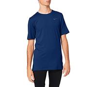 Nike M NK Dry Top SS Slim Camiseta de Manga Corta, Hombre, Blue Void/Blue Void/Black, L