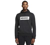 Nike M NK FC ESSNTL FLC Hoodie PO Hooded Long Sleeve Top, Hombre, Black/Black/Black, M