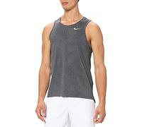 Nike M Nk Miler Tank Jaquard FF Top/Singlet, Hombre, Black/Iron Grey/Reflective silv, S
